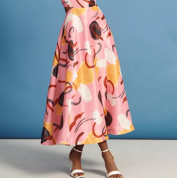 Anthropologie Aureta Studio Printed Dress - Picture 6 of 8